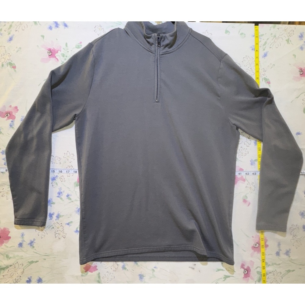 Weatherproof Vintage Quarter Zip Pullover XL Gray Lightweight Sweater Jacket